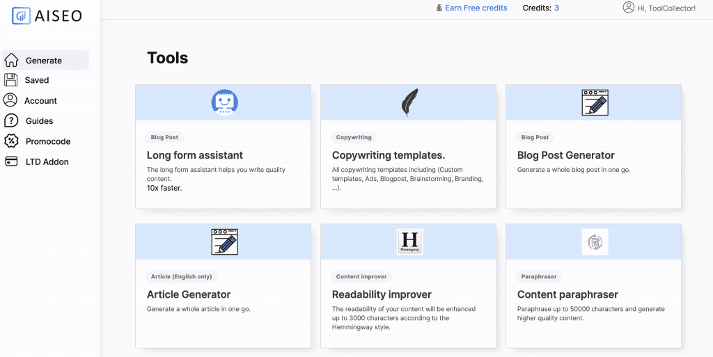 AISEO Ai Assitant Writer