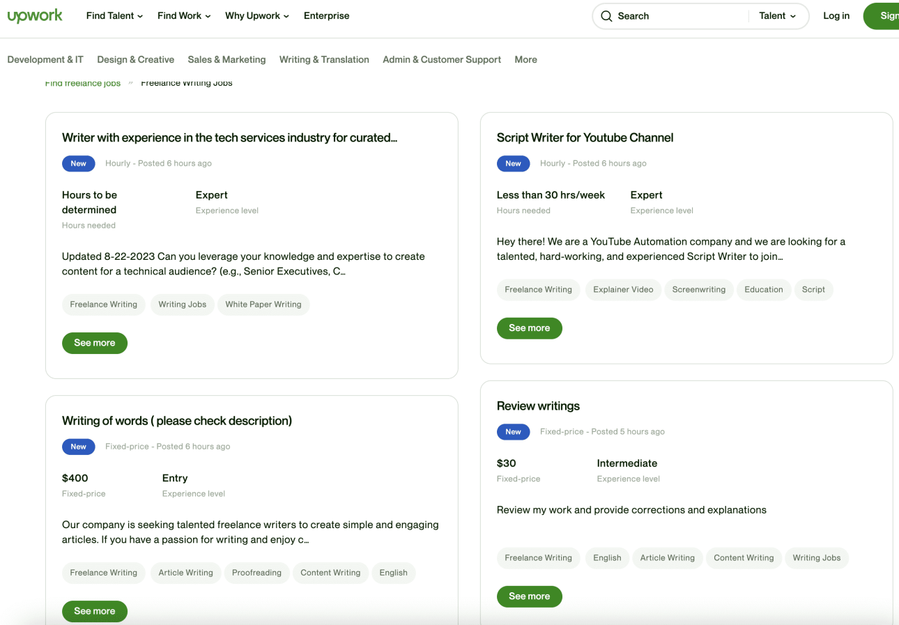 A Screen Shot Of The [Best] Job Search Page.